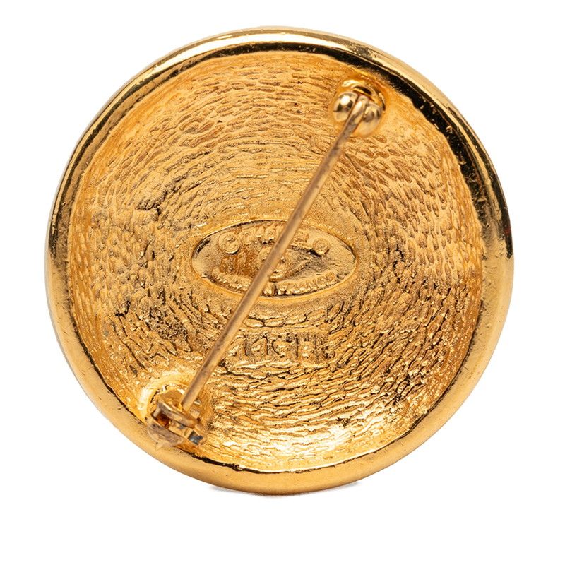 Chanel CC Logo Brooch Gold Plated — view 2
