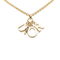 Dior Logo Necklace Gold Plated