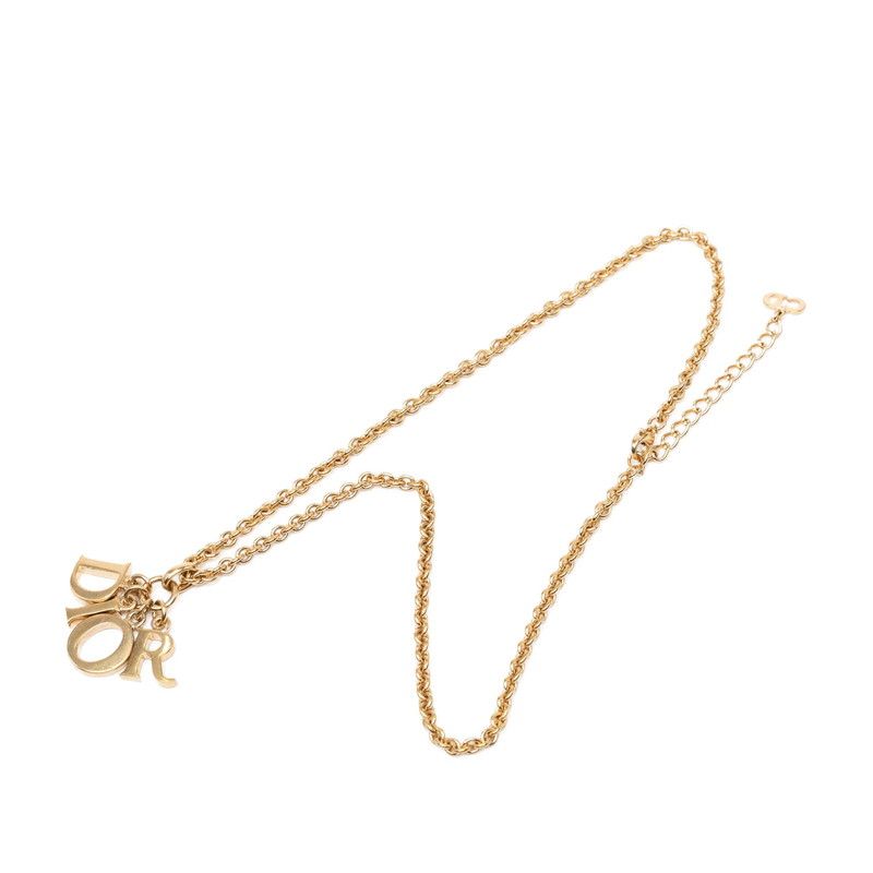 Dior Logo Necklace Gold Plated — view 3