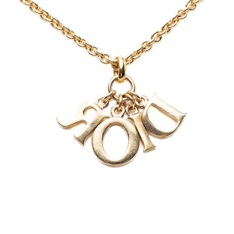 Dior Logo Necklace Gold Plated — view 2