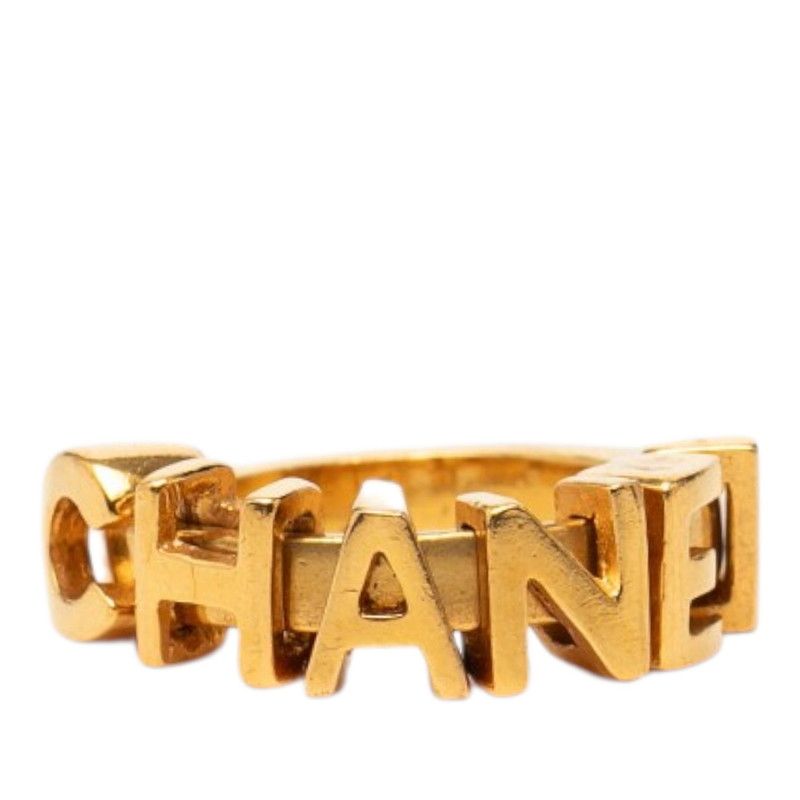 Chanel Logo Ring Gold Plated