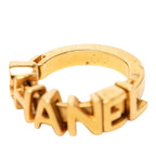 Chanel Logo Ring Gold Plated — view 4