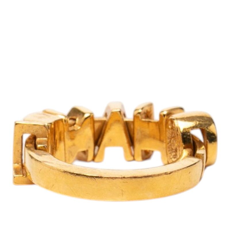 Chanel Logo Ring Gold Plated — view 3