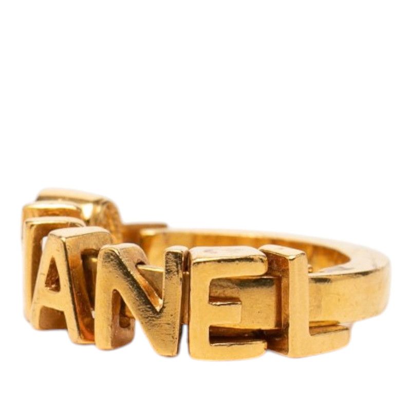 Chanel Logo Ring Gold Plated — view 2