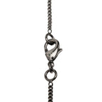 Chanel CC Logo Necklace Black Plated Faux Pearl — view 5