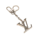 Louis Vuitton Porte Cles Initials LV Logo Key Ring Key Holder Bag Charm Silver