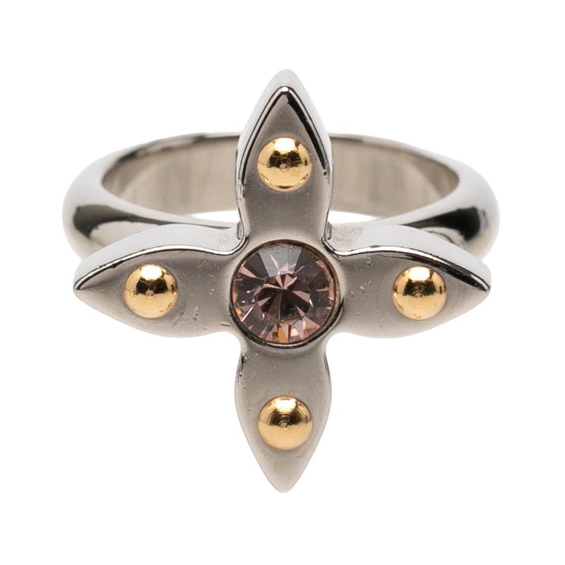 Louis Vuitton Bague Lettre-z Ring Set S Gold Red Silver Pink Plated Metal — view 8