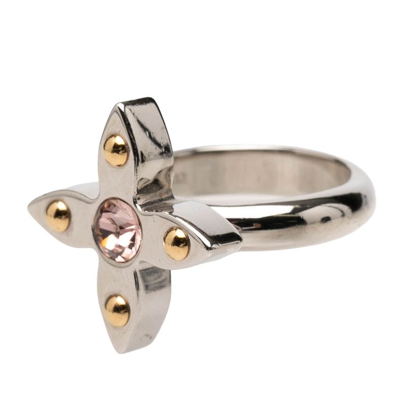 Louis Vuitton Bague Lettre-z Ring Set S Gold Red Silver Pink Plated Metal — view 9