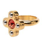 Louis Vuitton Bague Lettre-z Ring Set S Gold Red Silver Pink Plated Metal — view 3