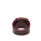 Louis Vuitton Lockme Ring M Wine Red Gold Plated Plastic — view 4