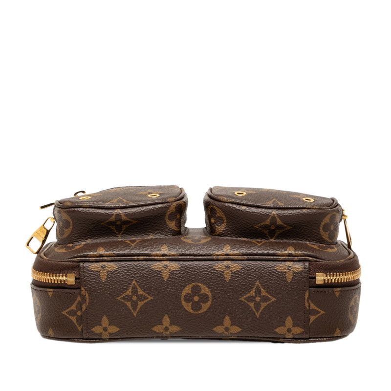 Louis Vuitton Monogram Utility Crossbody / Shoulder Bag / 2-Way Brown Leather — view 3