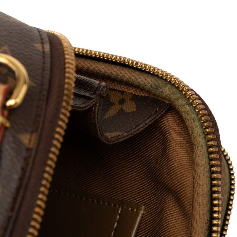 Louis Vuitton Monogram Utility Crossbody / Shoulder Bag / 2-Way Brown Leather — view 5