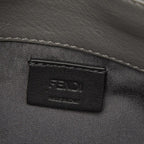 Fendi Botanical Print Chain Wallet Shoulder Bag Black Gray Multicolor Leather — view 5