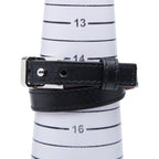 Loewe Double Strand Belt Bracelet Black Leather — view 5