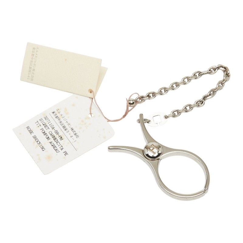 Hermes Glove Holder Charm Silver Metal 1- Gloves — view 2