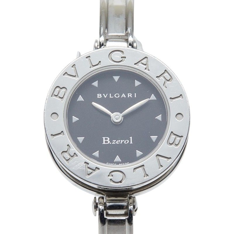 Bvlgari Watch Black Silver Stainless Steel