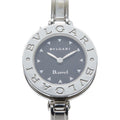 Bvlgari Watch Black Silver Stainless Steel