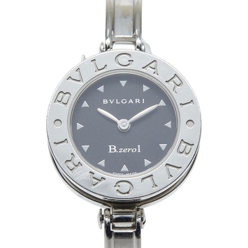 Bvlgari Watch Black Silver Stainless Steel