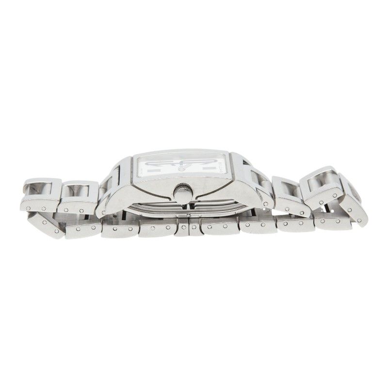 Bvlgari Rettangolo Watch White Silver Stainless Steel — view 3