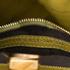 Fendi Peekaboo Click Chain Shoulder Bag Green Suede — view 6