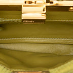 Fendi Peekaboo Click Chain Shoulder Bag Green Suede — view 4