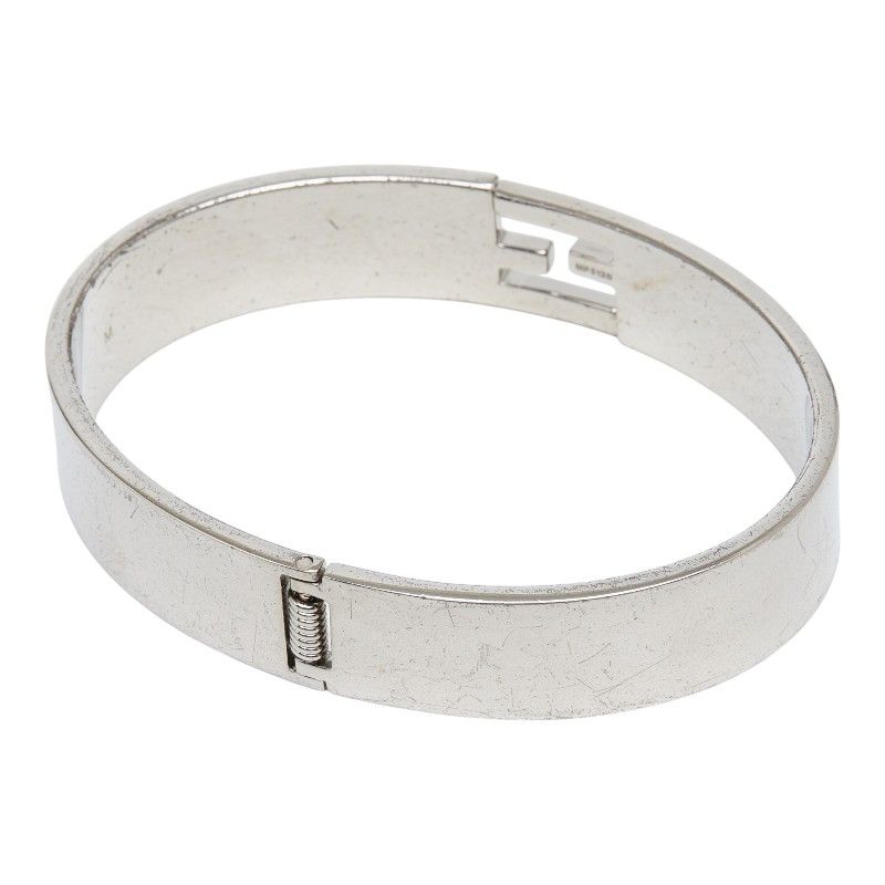 Fendi FF Logo M Silver Metal 1- Bracelet — view 2