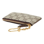 Gucci Ophidia GG Supreme Coin Purse Beige Brown Leather — view 5