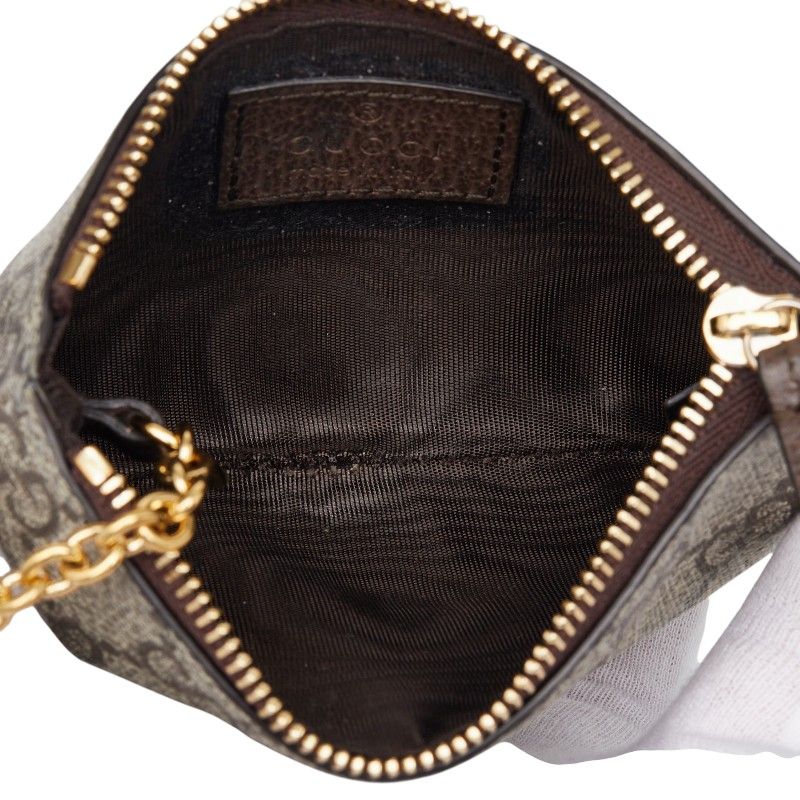 Gucci Ophidia GG Supreme Coin Purse Beige Brown Leather — view 6