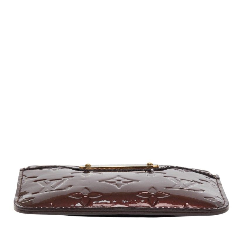 Louis Vuitton Monogram Vernis Pochette Cles NM Coin Case Amaranth Purple Patent — view 3