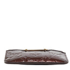 Louis Vuitton Monogram Vernis Pochette Cles NM Coin Case Amaranth Purple Patent — view 3