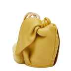 Loewe Animal Bunny Bag Charm Coin Case Yellow Leather — view 4