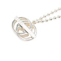 Gucci GG Logo Chain Pendant Silver