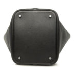 Hermes Picotin Lock Handbag Black Silver Taurillon Clemence — view 3