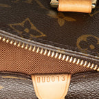 Louis Vuitton Monogram Cabas Piano Tote Shoulder Bag Brown Leather — view 6