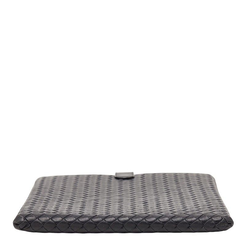 Bottega Veneta Intrecciato Tablet iPad Case Black Leather — view 3