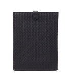 Bottega Veneta Intrecciato Tablet iPad Case Black Leather