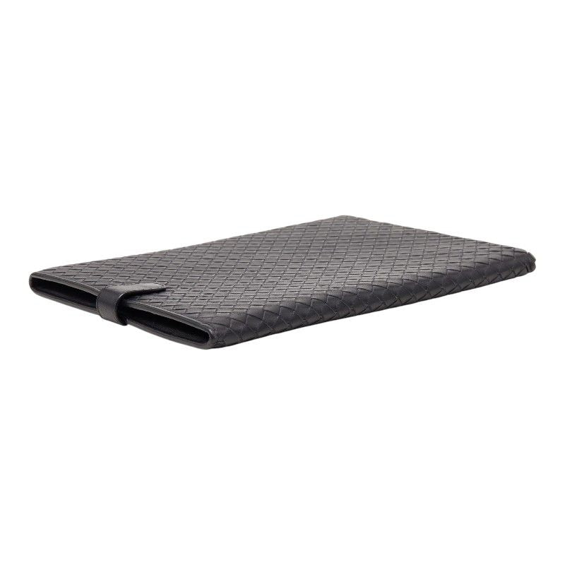 Bottega Veneta Intrecciato Tablet iPad Case Black Leather — view 5