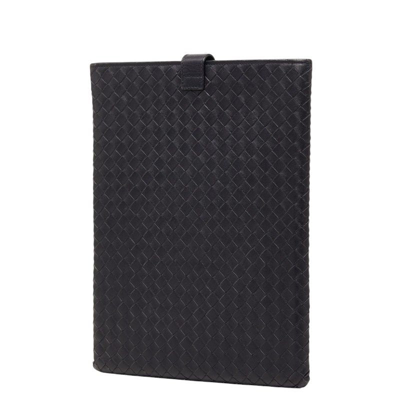 Bottega Veneta Intrecciato Tablet iPad Case Black Leather — view 2