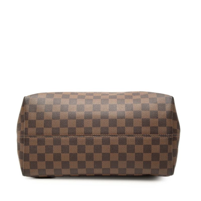 Louis Vuitton Damier Jena Tote Shoulder Bag Brown Leather — view 3