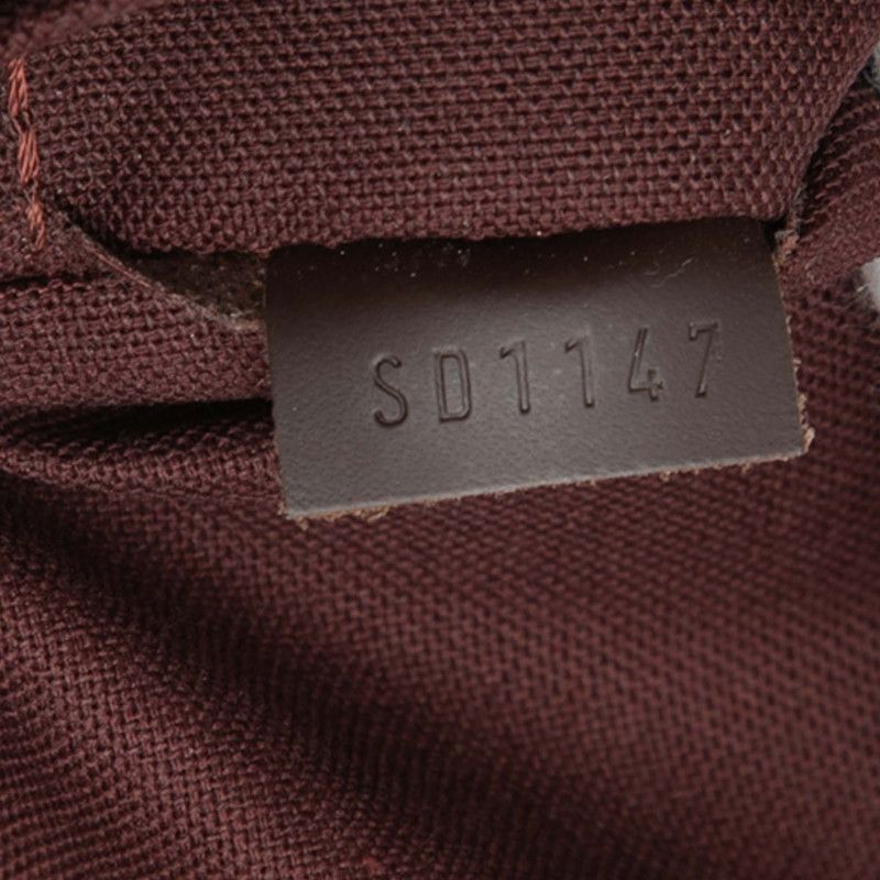 Louis Vuitton Damier Jena Tote Shoulder Bag Brown Leather — view 6