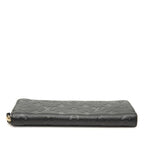 Louis Vuitton Monogram Empreinte Clemence Zip Around Wallet Noir Black Leather — view 3