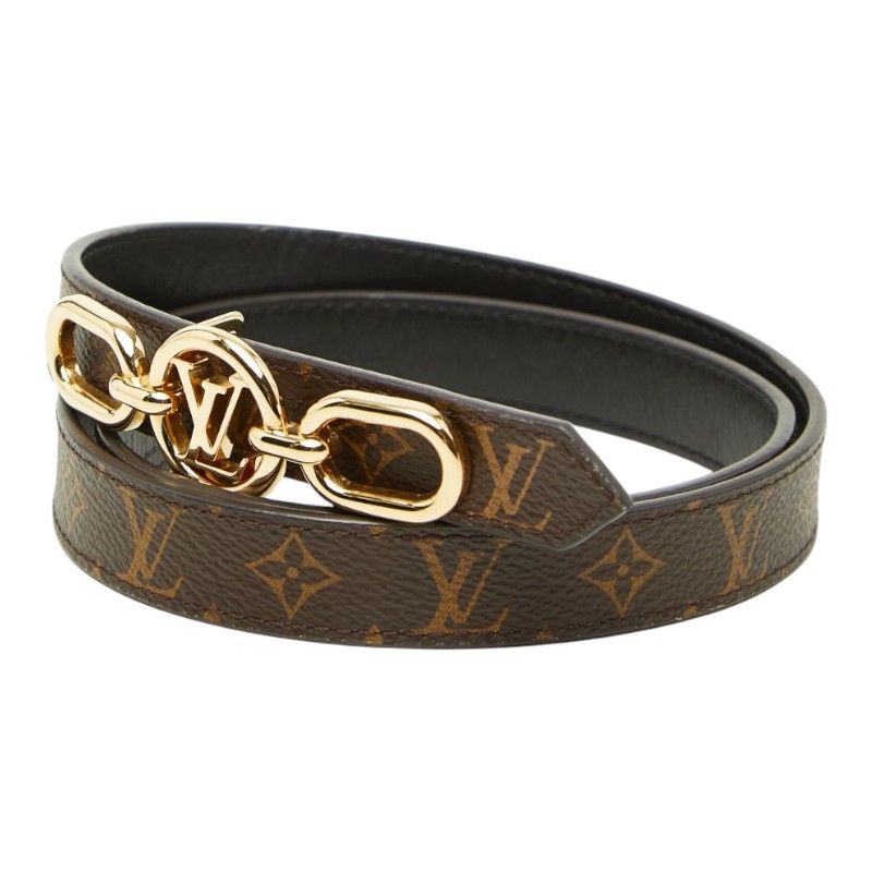 Louis Vuitton LV Circle Prime 20 Buckle Belt 80/32 Brown — view 2
