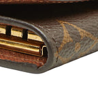 Louis Vuitton Monogram Multicles 4 Key Case Brown Leather 1- Key Holder — view 5