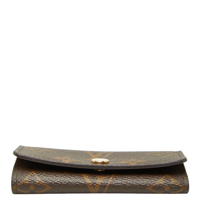 Louis Vuitton Monogram Multicles 4 Key Case Brown Leather 1- Key Holder — view 3