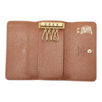 Louis Vuitton Monogram Multicles 4 Key Case Brown Leather 1- Key Holder — view 6