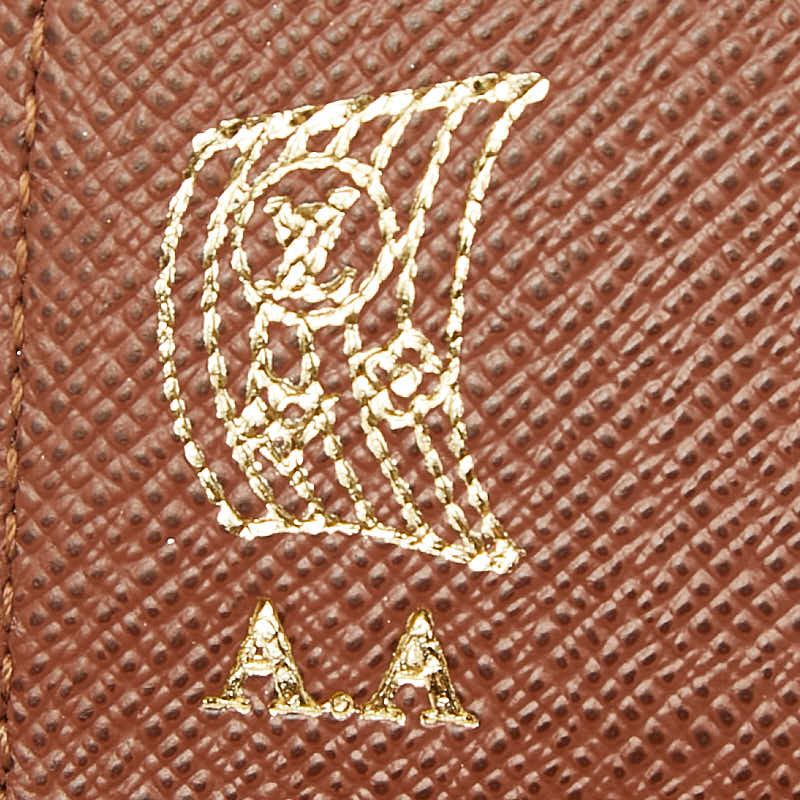 Louis Vuitton Monogram Multicles 4 Key Case Brown Leather 1- Key Holder — view 7
