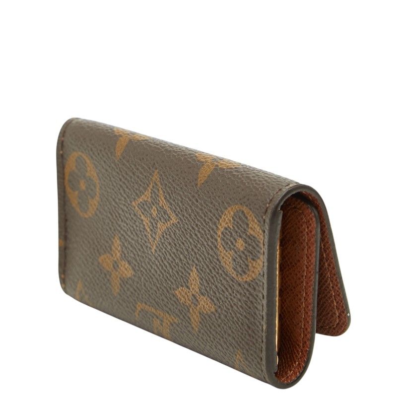 Louis Vuitton Monogram Multicles 4 Key Case Brown Leather 1- Key Holder — view 2