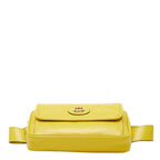 Gucci Interlocking Waist Bag / Yellow / Leather / — view 3