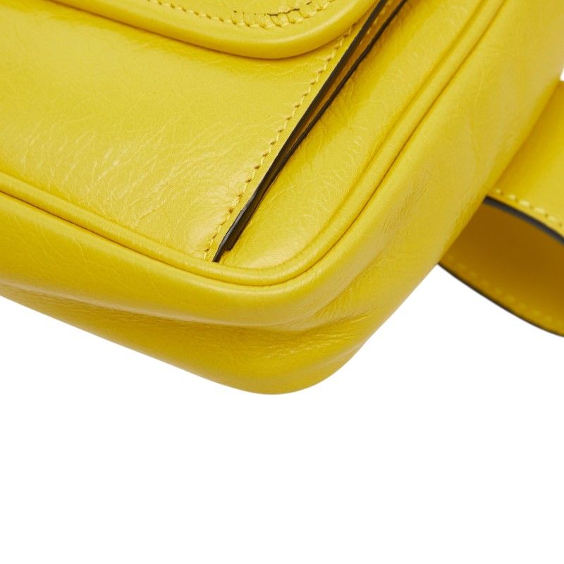 Gucci Interlocking Waist Bag / Yellow / Leather / — view 5