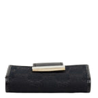 Gucci GG Canvas Logo Plate Key Case Black 1- Key Holder — view 3